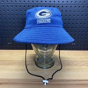 New Era Green Bay Packers Pro Bowl NFL Bucket Blue Training Hat Size M/L